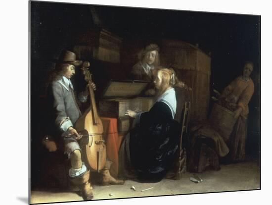 A Music Party-Gerard ter Borch-Mounted Giclee Print