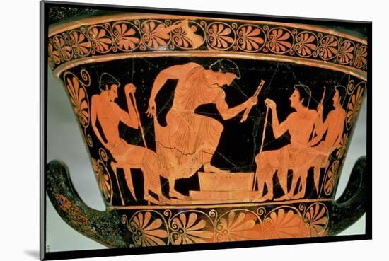 A Musical Contest, Detail from an Attic Red-Figure Calyx-Krater, from Cervetri, circa 510 BC-Euphronios-Mounted Giclee Print