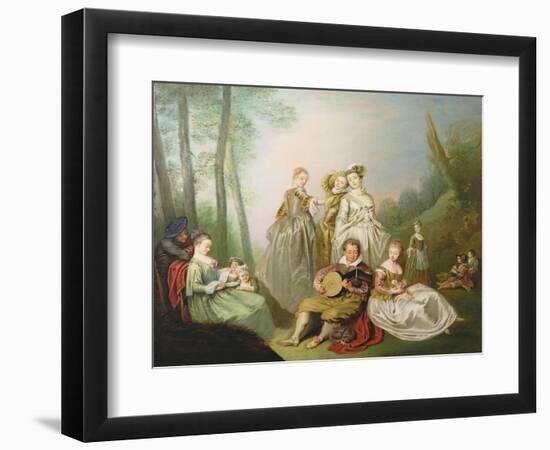 A Musical Family-Philippe Mercier-Framed Giclee Print