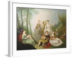 A Musical Family-Philippe Mercier-Framed Giclee Print