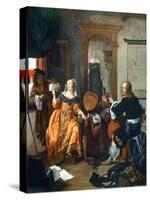 A Musical Party, 1659-Gabriel Metsu-Stretched Canvas