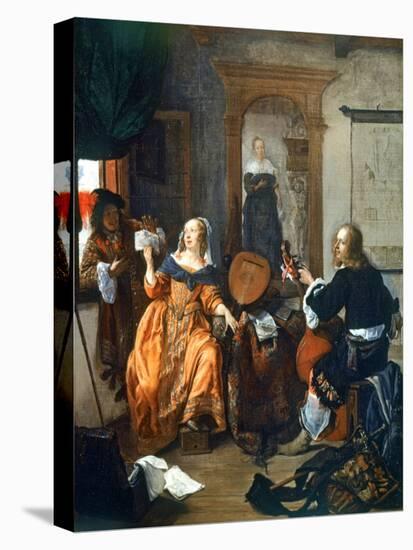 A Musical Party, 1659-Gabriel Metsu-Stretched Canvas