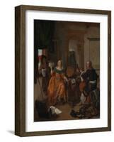 A Musical Party, 1659-Gabriel Metsu-Framed Giclee Print