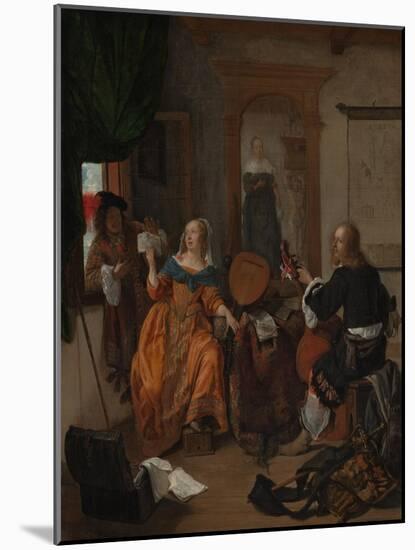 A Musical Party, 1659-Gabriel Metsu-Mounted Giclee Print