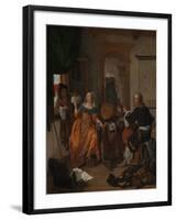 A Musical Party, 1659-Gabriel Metsu-Framed Giclee Print