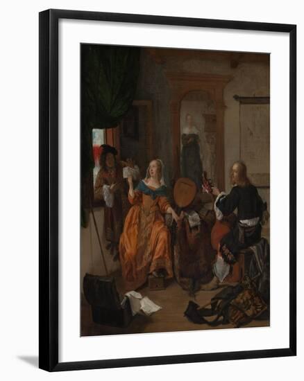 A Musical Party, 1659-Gabriel Metsu-Framed Giclee Print