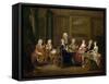 A Musical Party: the Mathias Family, C.1730-William Hogarth-Framed Stretched Canvas