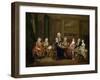 A Musical Party: the Mathias Family, C.1730-William Hogarth-Framed Giclee Print