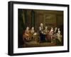 A Musical Party: the Mathias Family, C.1730-William Hogarth-Framed Giclee Print