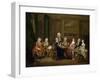 A Musical Party: the Mathias Family, C.1730-William Hogarth-Framed Giclee Print