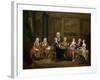 A Musical Party: the Mathias Family, C.1730-William Hogarth-Framed Giclee Print