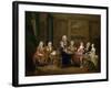 A Musical Party: the Mathias Family, C.1730-William Hogarth-Framed Giclee Print