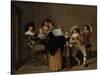 A Musical Party-Dirck Hals-Stretched Canvas