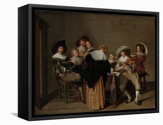 A Musical Party-Dirck Hals-Framed Stretched Canvas