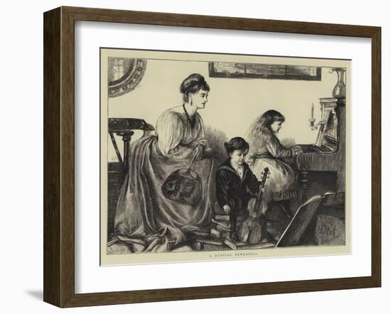 A Musical Rehearsal-null-Framed Giclee Print