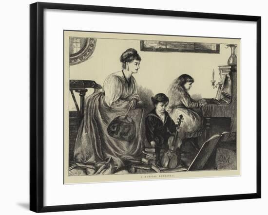 A Musical Rehearsal-null-Framed Giclee Print