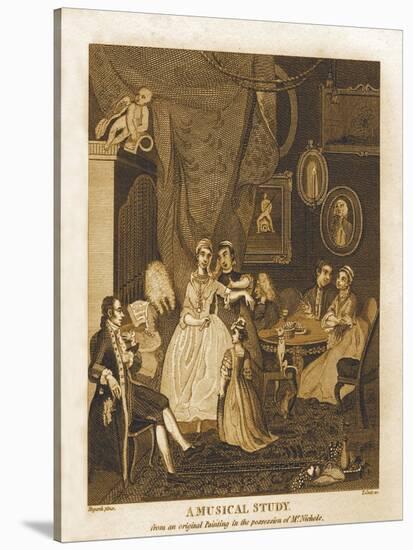 A Musical Study by William Hogarth-William Hogarth-Stretched Canvas