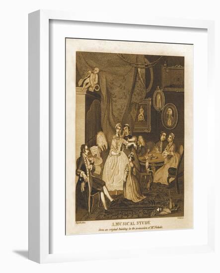 A Musical Study by William Hogarth-William Hogarth-Framed Giclee Print