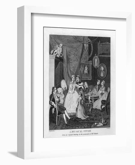 A Musical Study by William Hogarth-William Hogarth-Framed Giclee Print
