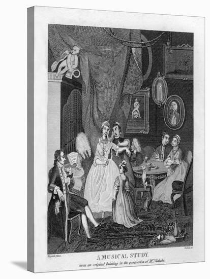 A Musical Study by William Hogarth-William Hogarth-Stretched Canvas