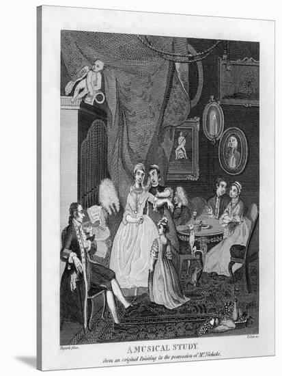 A Musical Study by William Hogarth-William Hogarth-Stretched Canvas