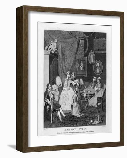 A Musical Study by William Hogarth-William Hogarth-Framed Giclee Print