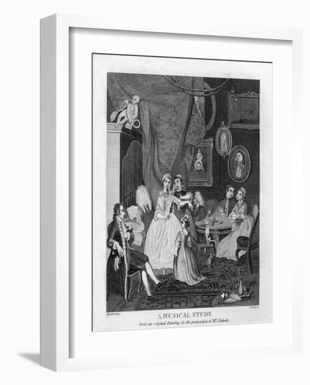 A Musical Study by William Hogarth-William Hogarth-Framed Giclee Print