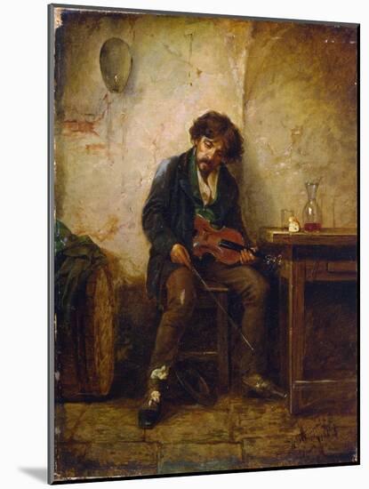 A Musician, 1876-Nikolai Petrovich Petrov-Mounted Giclee Print