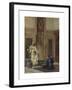 A Musician and a Guardsman in an Oriental Interior-Ludwig Deutsch-Framed Premium Giclee Print