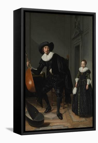 A Musician and his Daughter, 1629-Thomas de Keyser-Framed Stretched Canvas