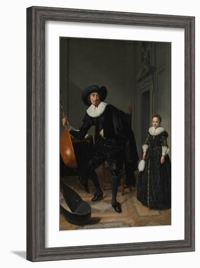 A Musician and his Daughter, 1629-Thomas de Keyser-Framed Giclee Print