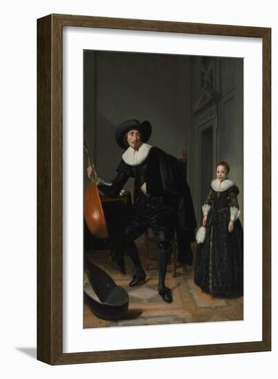 A Musician and his Daughter, 1629-Thomas de Keyser-Framed Giclee Print