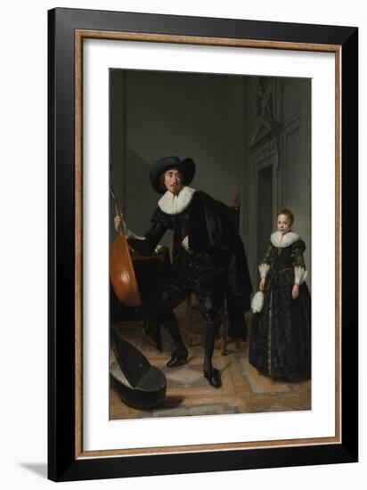 A Musician and his Daughter, 1629-Thomas de Keyser-Framed Giclee Print