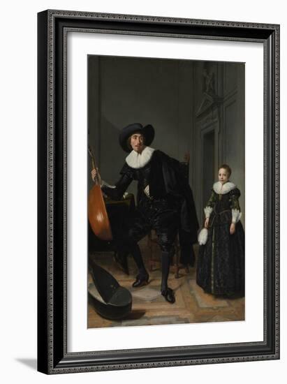 A Musician and his Daughter, 1629-Thomas de Keyser-Framed Giclee Print