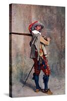 A Musketeer, C1600-1650-Jean Louis Ernest Meissonier-Stretched Canvas