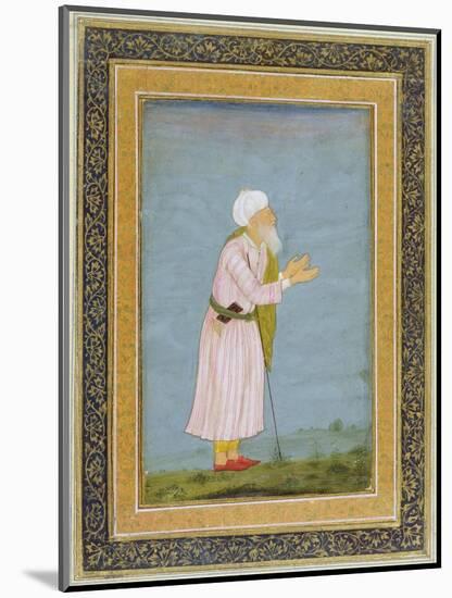 A Muslim Religious Figure, from the Small Clive Album-Mughal School-Mounted Giclee Print