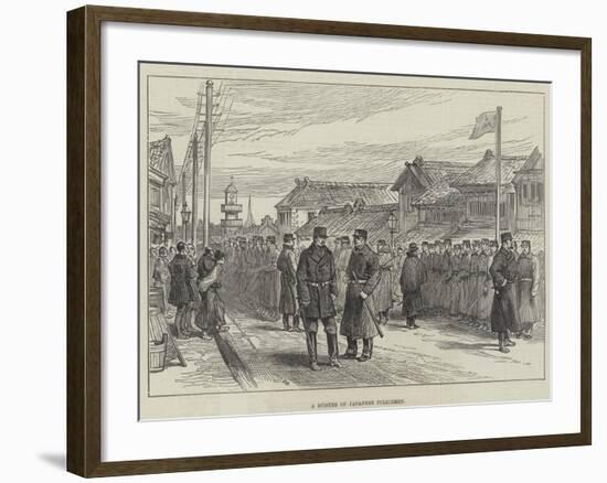 A Muster of Japanese Policemen-null-Framed Giclee Print