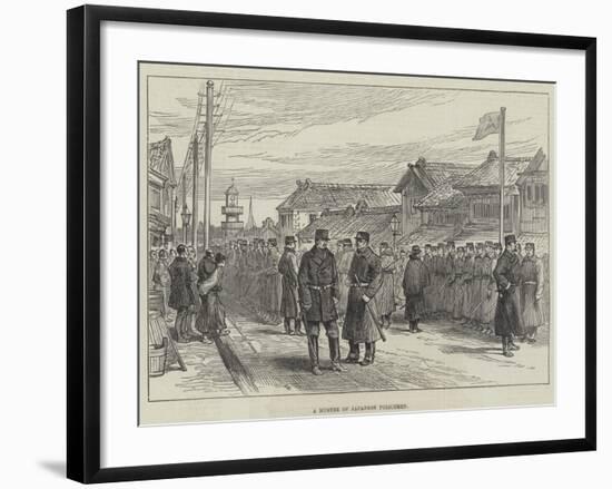 A Muster of Japanese Policemen-null-Framed Giclee Print