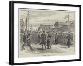 A Muster of Japanese Policemen-null-Framed Giclee Print