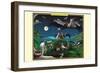 A Mustering of Incan Storks-Richard Kelly-Framed Art Print