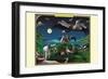 A Mustering of Incan Storks-Richard Kelly-Framed Art Print