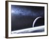 A Mysterious Light Illuminates a Small Nebula and Nearby Planets-Stocktrek Images-Framed Photographic Print