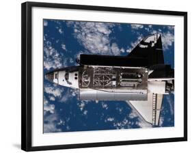 A Nadir View of the Space Shuttle Atlantis, June 10, 2007-Stocktrek Images-Framed Photographic Print