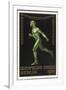 A Naked Athlete Running. Germany 1916 Berlin Olympic Games Poster Stamp, Unused-null-Framed Giclee Print