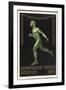 A Naked Athlete Running. Germany 1916 Berlin Olympic Games Poster Stamp, Unused-null-Framed Giclee Print