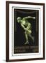 A Naked Discus Thrower. Germany 1916 Berlin Olympic Games Poster Stamp, Unused-null-Framed Giclee Print