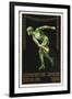 A Naked Discus Thrower. Germany 1916 Berlin Olympic Games Poster Stamp, Unused-null-Framed Giclee Print