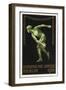 A Naked Discus Thrower. Germany 1916 Berlin Olympic Games Poster Stamp, Unused-null-Framed Premium Giclee Print