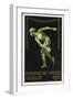 A Naked Discus Thrower. Germany 1916 Berlin Olympic Games Poster Stamp, Unused-null-Framed Premium Giclee Print