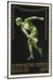 A Naked Discus Thrower. Germany 1916 Berlin Olympic Games Poster Stamp, Unused-null-Mounted Premium Giclee Print